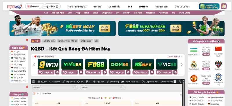 Website tối ưu mọi tiện ích để đảm bảo trải nghiệm theo dõi KQBD France U17 tốt nhất