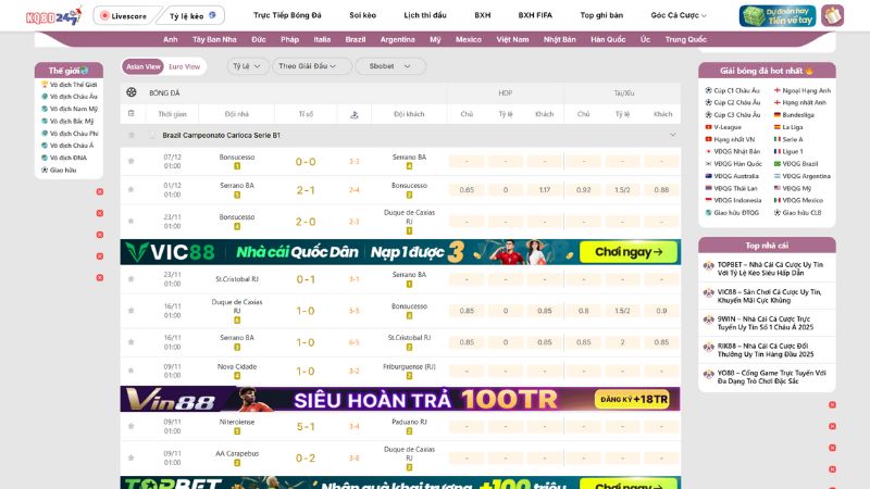 Xem kết quả bóng đá nhanh chóng tại KQBD 247