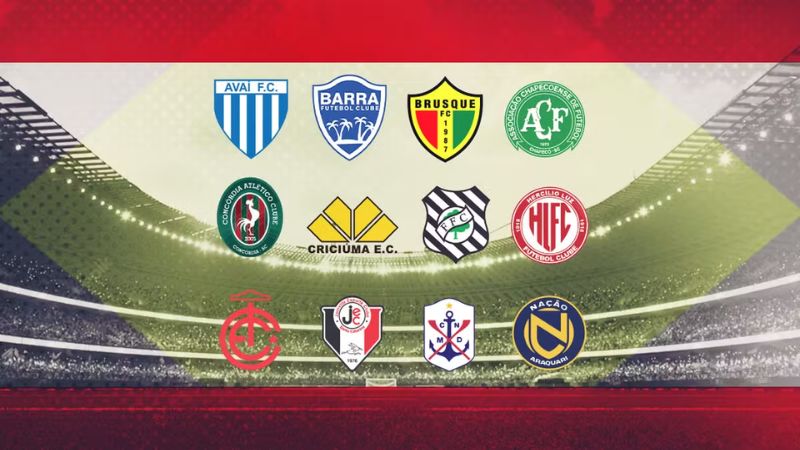 Các đội bóng tham dự giải Brazil Campeonato Catarinense