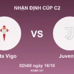 Nhận định Cúp C2 Celta Vigo vs Juventus, 02h00 ngày 16/10